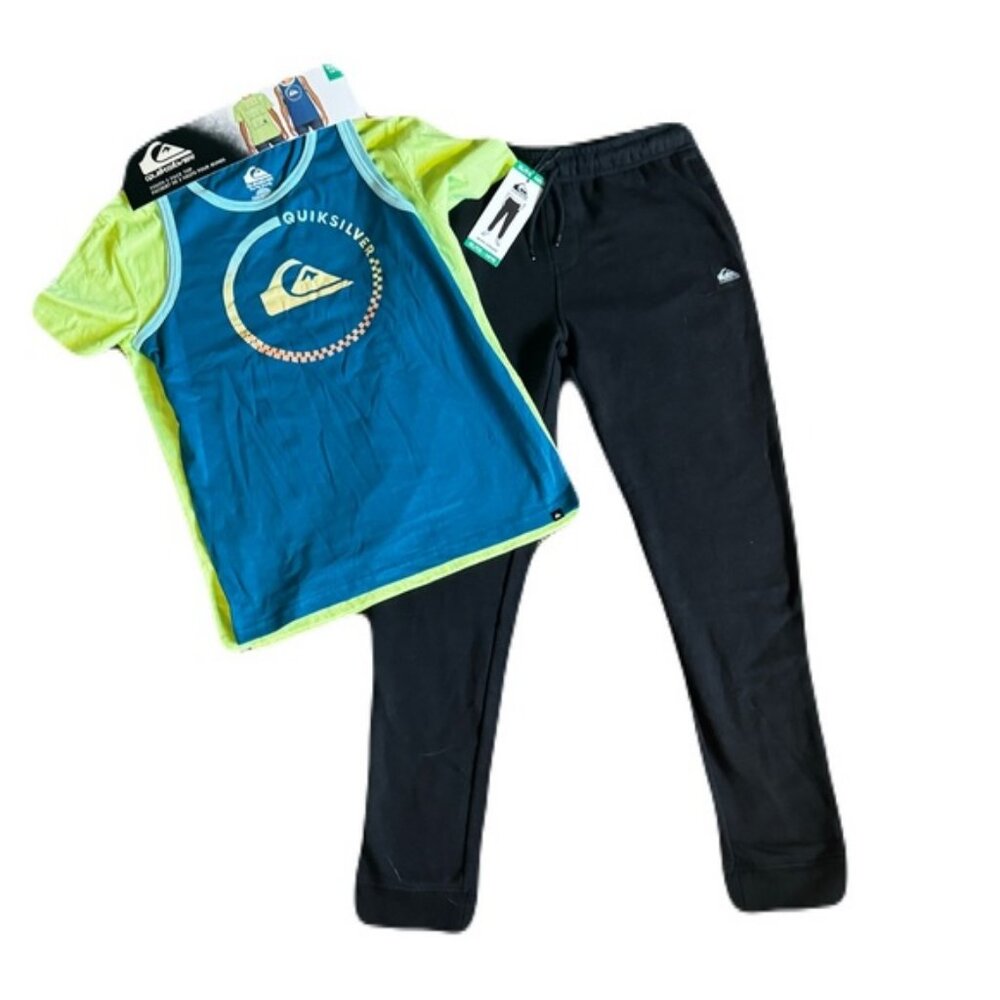 Quiksilver 2 pack Shirts and Joggers Bundle Size XL NEW